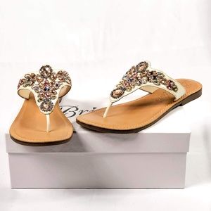 Ara Beaded Thong sandal